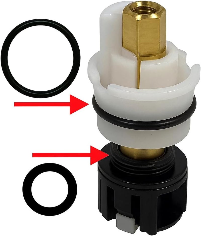Jadiver GM RP25513 / RP1740 Faucet Stem Repair Kit – Compatible with Delta 2-Handle Bathroom Faucets – Includes RP4993 Seat and Spring (2-Pack) - Image 2